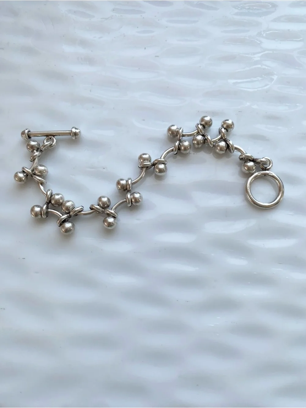 Silpada Sterling Silver Baby DNA Link Bracelet Fits up to 7.5 inches